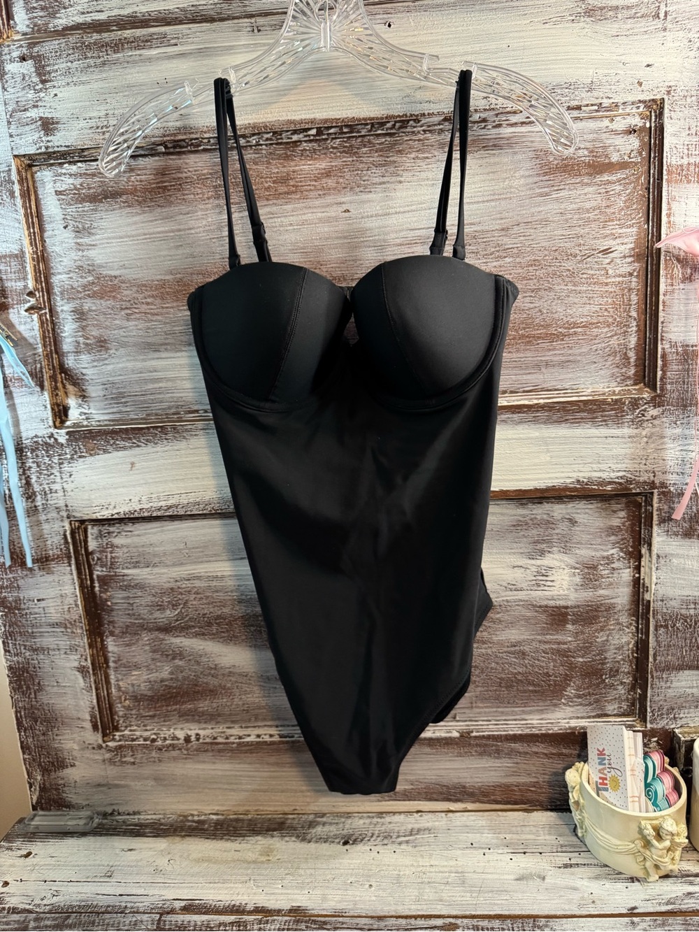 Old Navy Black One-Piece Swimsuit with Underwire Cups